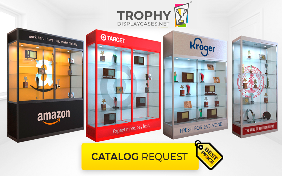 Trophy Wall Upright Display Cases