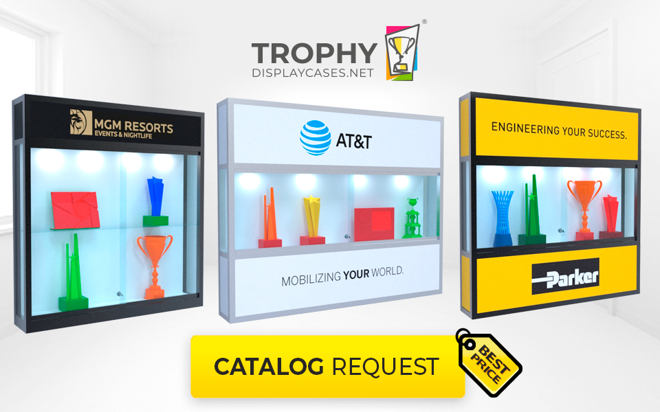 Trophy Wall Mounted Display Cases