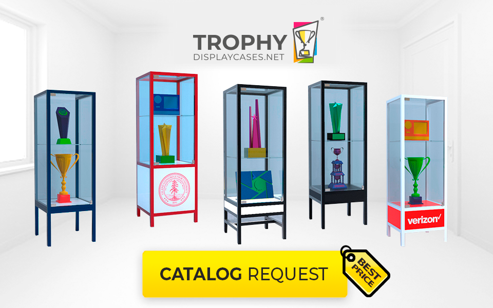 Trophy Pedestal Display Cases